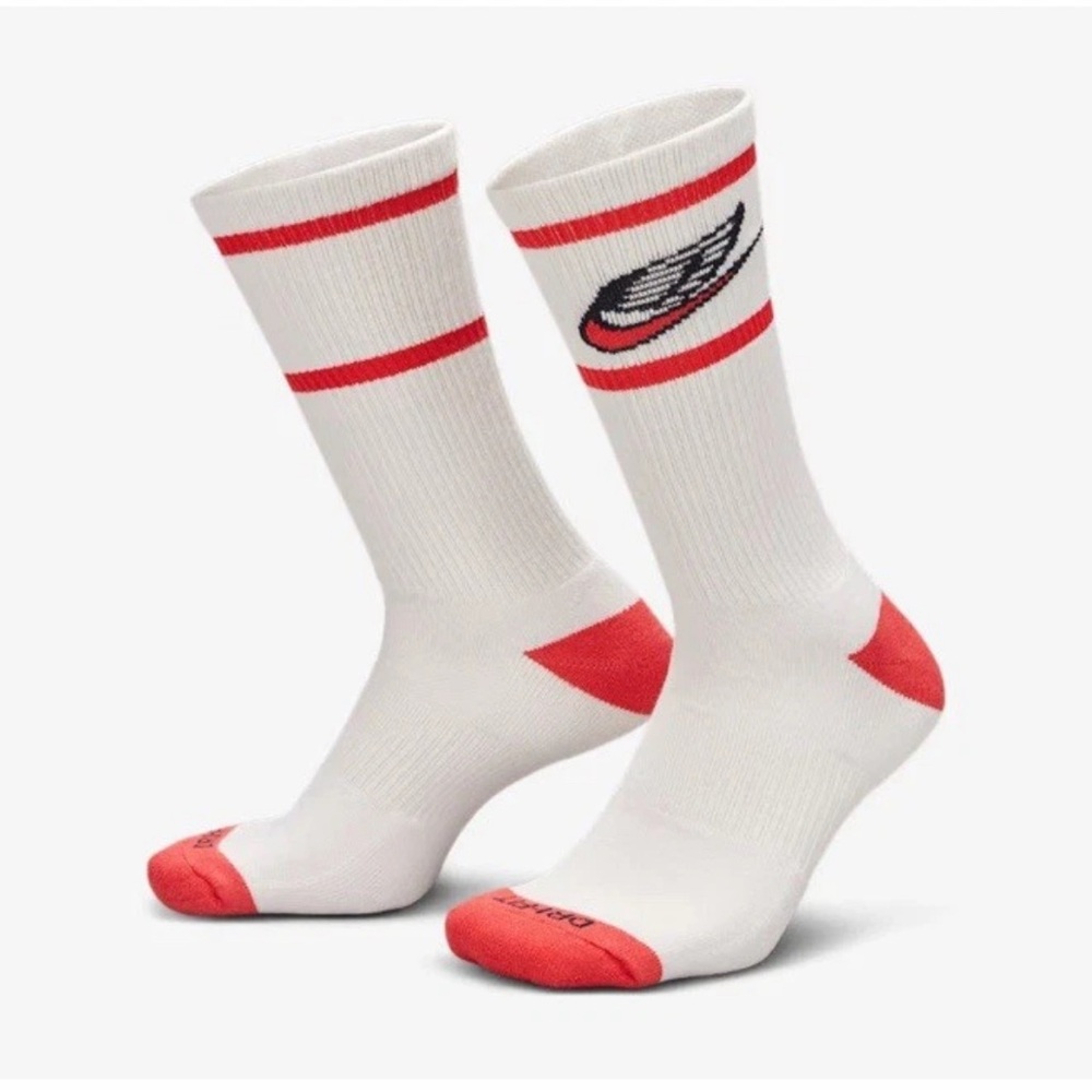 Nike Everyday Plus Cushion Dri-Fit Crew Socks White Large 2 Pair FB3292 902 New
